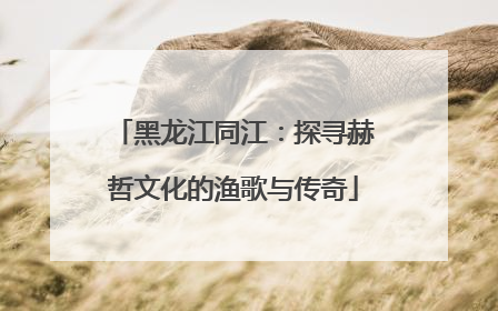 黑龙江同江：探寻赫哲文化的渔歌与传奇