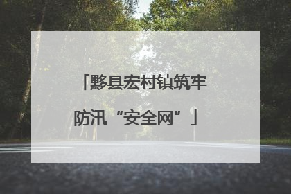 黟县宏村镇筑牢防汛“安全网”