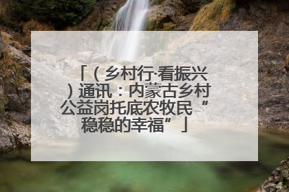 （乡村行·看振兴）通讯：内蒙古乡村公益岗托底农牧民“稳稳的幸福”