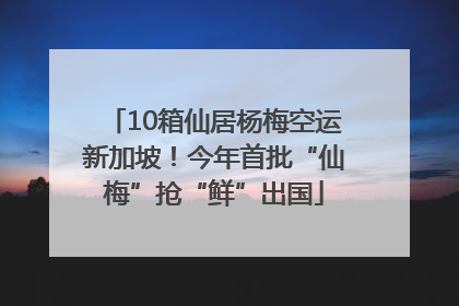 10箱仙居杨梅空运新加坡！今年首批“仙梅”抢“鲜”出国