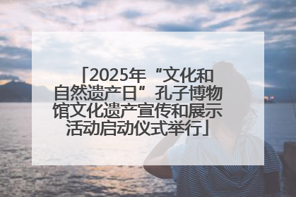 2025年“文化和自然遗产日”孔子博物馆文化遗产宣传和展示活动启动仪式举行