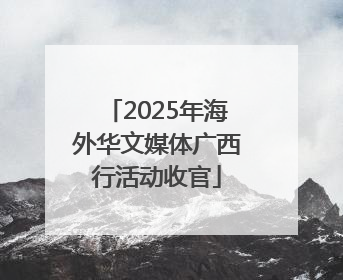 2025年海外华文媒体广西行活动收官