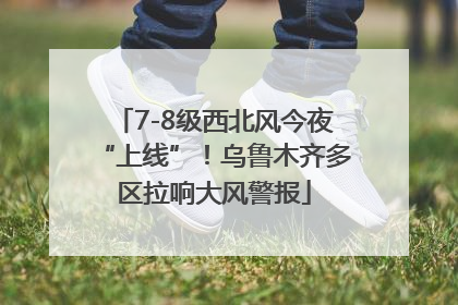 7-8级西北风今夜“上线”！乌鲁木齐多区拉响大风警报