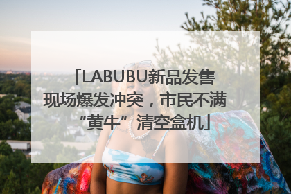 LABUBU新品发售现场爆发冲突，市民不满“黄牛”清空盒机